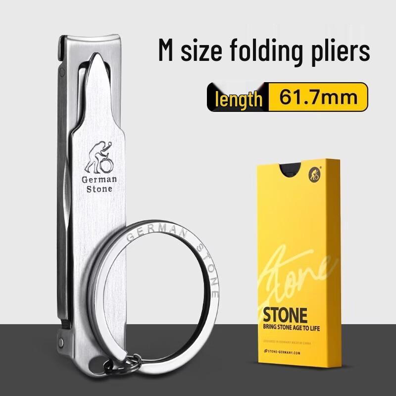 STONE Foldable Stainless Steel Nail Clipper