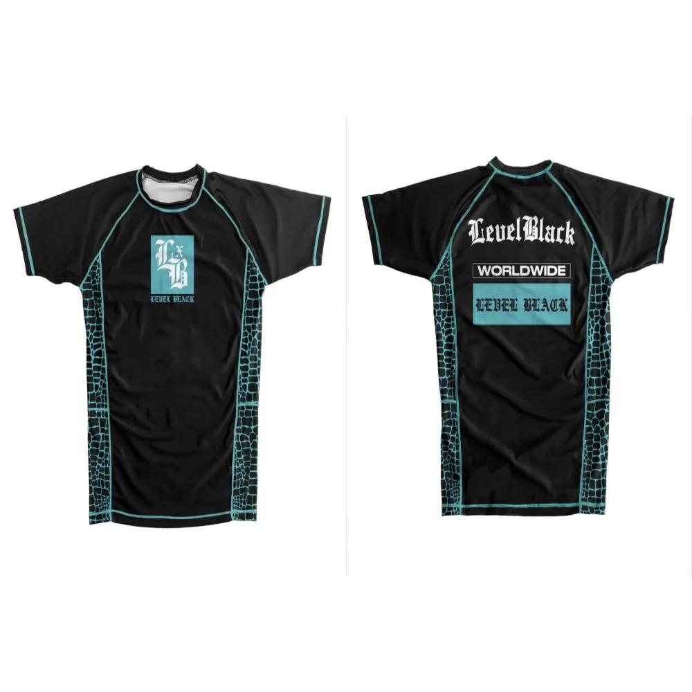 V1 LXB AJJ Černý Rash Guard Rychleschnoucí Tričko do posilovny Levelxblack Dres Vintage Pánské Dámské Tričko Oblečení Unisex Oblečení Y2k Vrchní díly