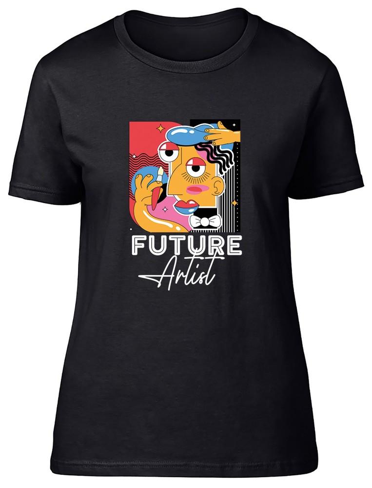 Future Artist Abstract Art World Art Day Womens T-Shirt Ladies Gift Tee L