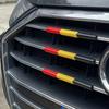 For  A6 C8 4K 2019-2022 Car Front Grille Trim Strips Racing-Grills Decorative Three-Color Auto Exterior DIY Accessories