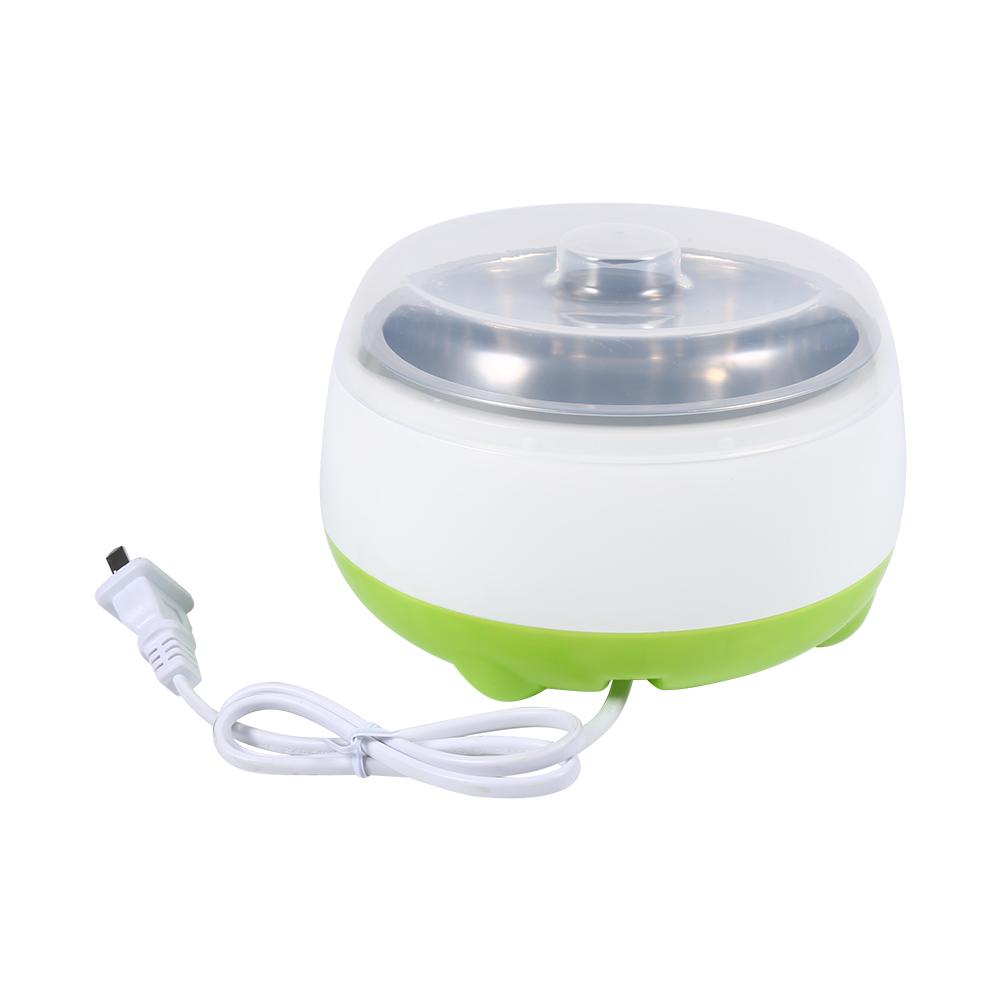 1L Electric Automatic Stainless Steel Yogurt Maker Machine DIY Yoghourt Container Green