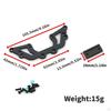 Carbon Fiber Second Floor Steering Mount Replacement Accessories for XV01 1/10 RC Drift Car Remote