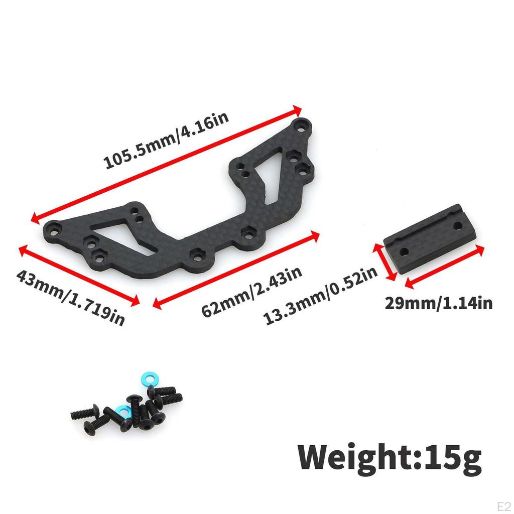Carbon Fiber Second Floor Steering Mount Replacement Accessories for XV01 1/10 RC Drift Car Remote