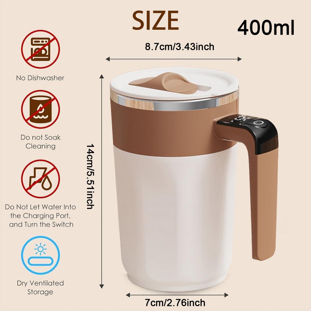 400 мл Автоматическая кружка с самоперемешиванием Кофейная чашка Кофейная чашка с автоперемешиванием Умная термокружка Умная термокружка Чашка для напитков Какао-кружка 400ml света кофе