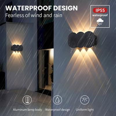 Aluminum LED Wall Lamp Waterproof IP55 Outdoor Garden Lights 8W 12W Interior Wall Light for Bedroom Living Room Stairs Lighting