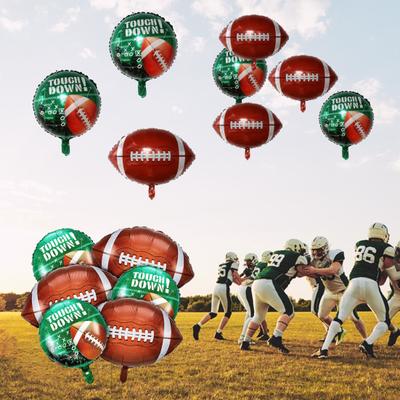 6 szt. Zestaw balonów piłkarskich Z motywem rugby Żywe kolory Stwórz atmosferę Piłka nożna Upominki na przyjęcie urodzinowe Dekoracje