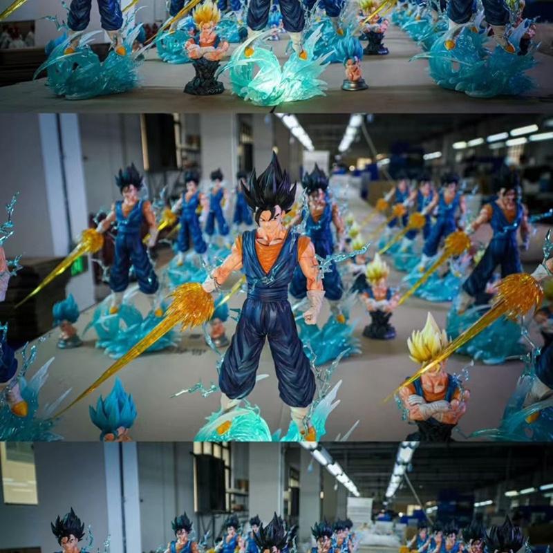 Dragon Ball New 40CM Statue Bro JT HB Beget Glowing Triple Head Sculpture Top-tier Version Anime Figures Display Ornament High Quality Gift