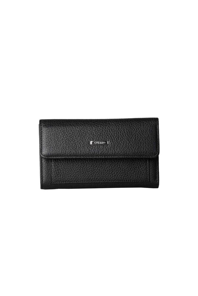 

Guard Black Snap Fasten Genuine Leather Women s Wallet