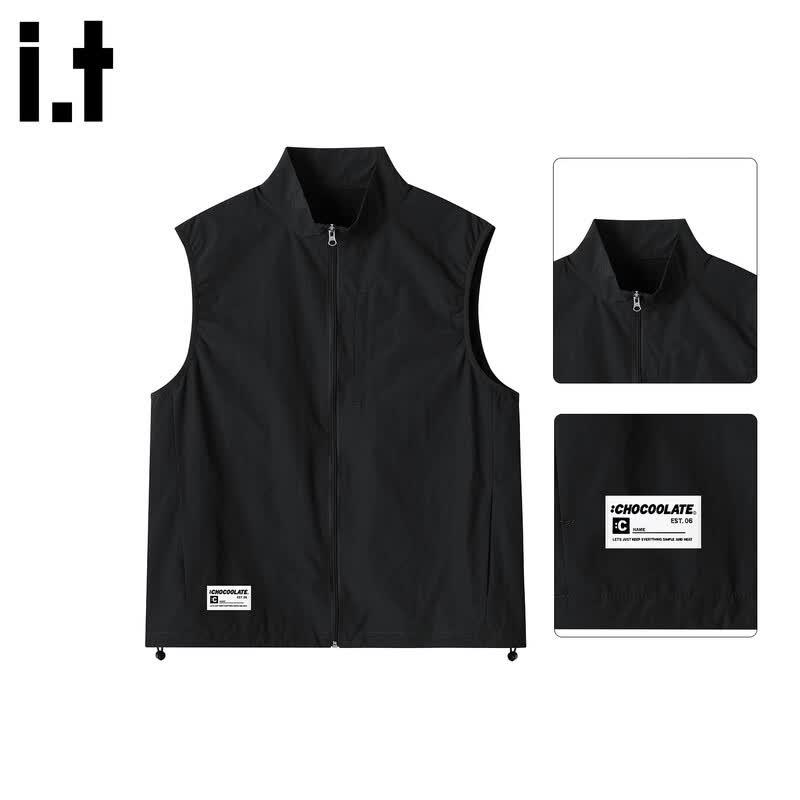 :CHOCOOLATEit Men s Ice Silk Outdoor Zipper Vest 2XL