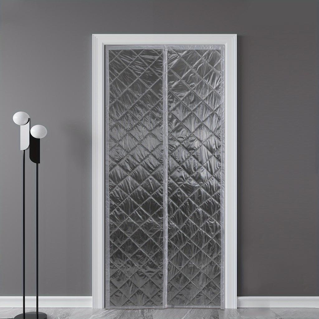Magnetic Thermal Insulated Door Curtain – 37.4"x82.7" Self-Sealing Energy Saving Curtain for Home, Blocks Draft, Dust & Insects