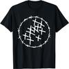 PUNK Rock Alternative Fashion Barbed Wire Art Design T-Shirt