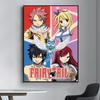 FAIRY TAIL Poster Ausgefallenes Poster Wandaufkleber Leinwandgemälde für Wohnzimmer Bar Vintage Dekorative Malerei