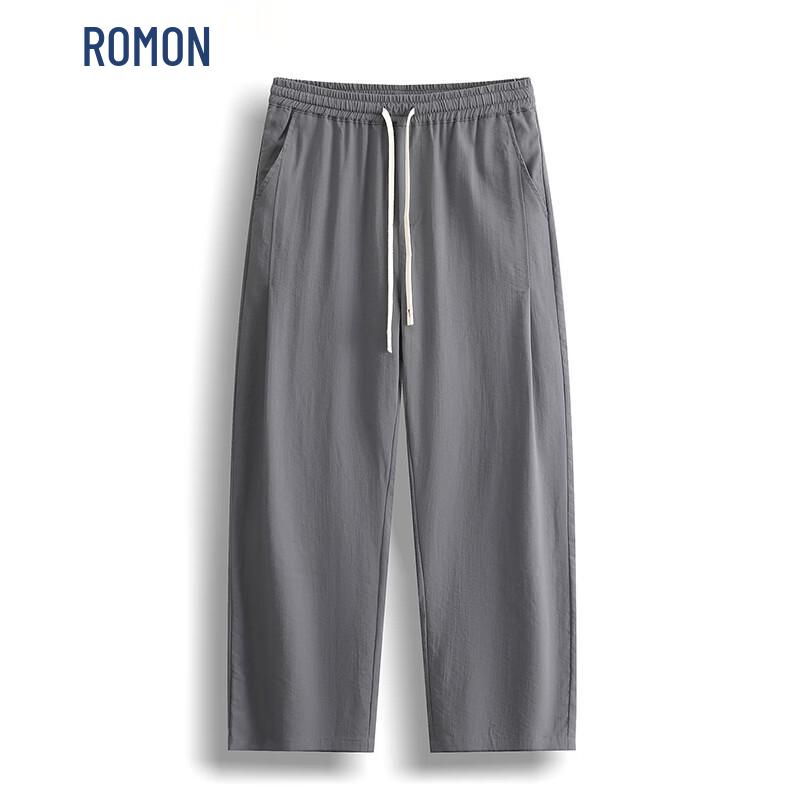 ROMON Men s Casual Drawstring Straight-Leg Pants 2XL