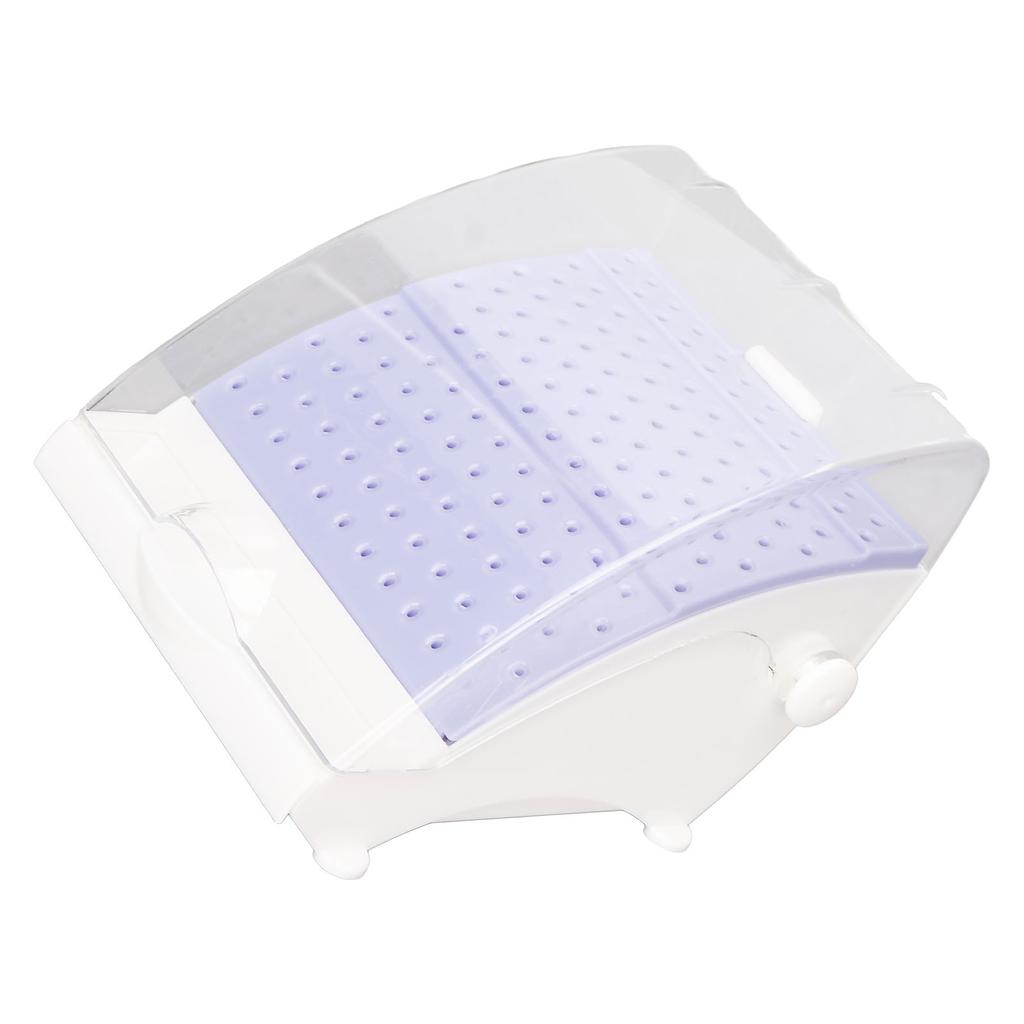 Zahnbohrer-Reinigungsbox, 142 Löcher, hohe, niedrige Geschwindigkeit, staubdicht, umweltfreundlicher Zahnbohrerhalter (lila)