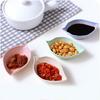 Piatto Condimento Cucina Domestica Paglia di Grano Foglie Plastica Rotondo Piatto Sottaceti Stoviglie Piatto Sottaceti Snack