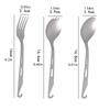 2 In 1 Outdoor Titanium Spoon Fork Spork Camping Tableware With Bottle Opener Portable Hiking Picnic Spoon Fork For Travelling