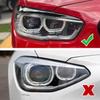 Glossy Black Stickers Car Front Headlight Eyebrow Eyelid Cover For BMW 1 Series F20 F21 118i 120i 2015 2016 2017 2018 2019
