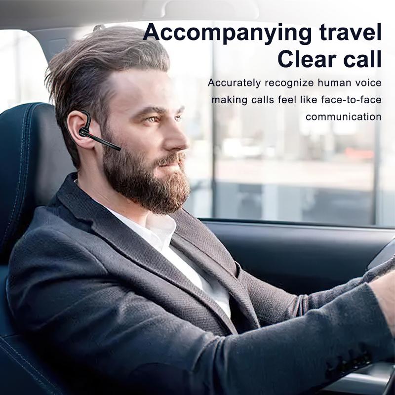 Bluetooth Business Earphones Talk/Music Time 20/30 Hours LED Digital Display With MlC Noice Cancelling Wireless Headset