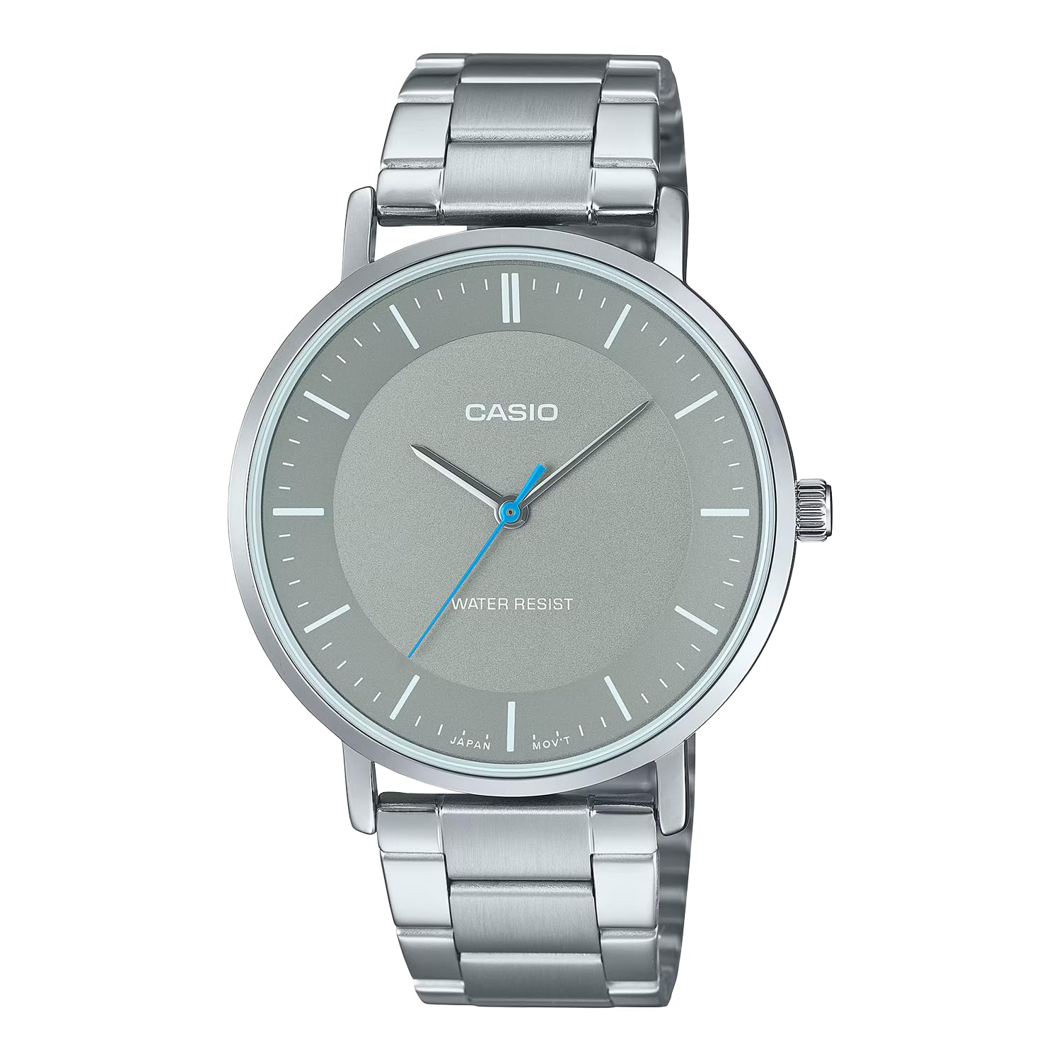 

CASIO Кварцевые часы Металлический ремешок цвета мокрого асфальта Зарубежная модель [Casio] Мужские MTP-VT04D-8E [Б/У]