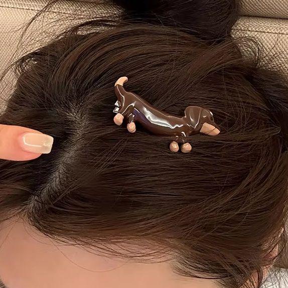 Hair Clip Dog Shape Side Bangs Clip For Female Ladies Hairpin Girls Headwear Accessories Gifts