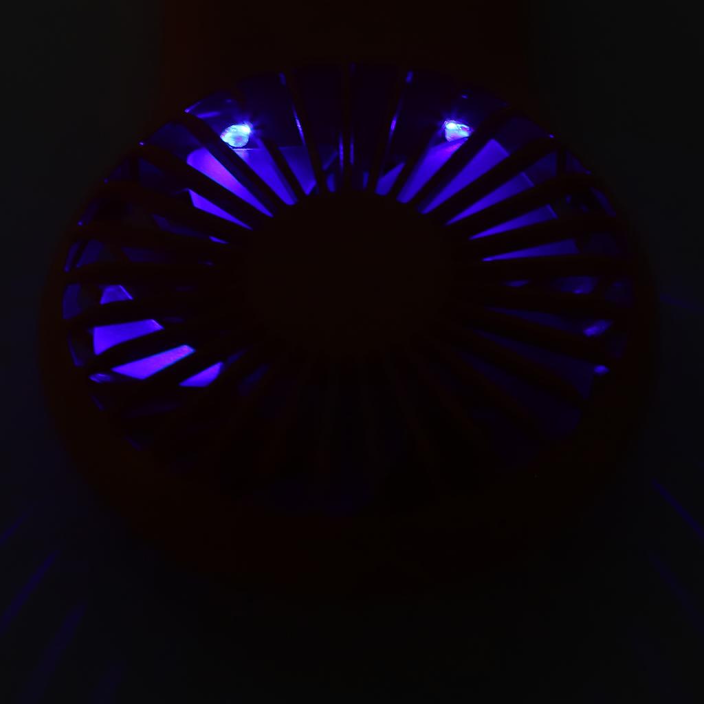 USB Charging Handheld Portable Fan 3 Speed     Fashionable Carabiner Fan