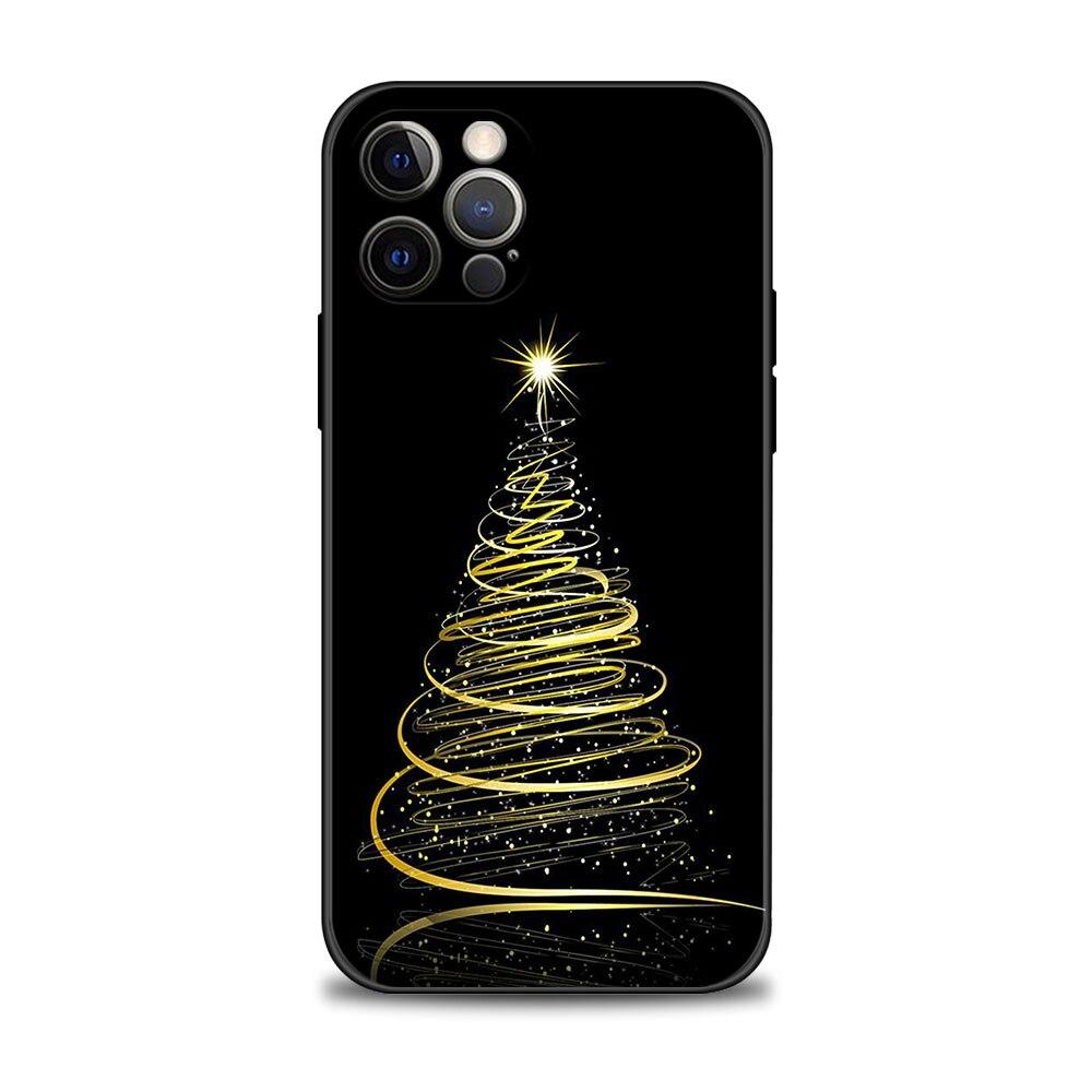 

Чехол для телефона Apple iPhone 14 13 12 11 Pro Max 13 12 Mini XS Max XR X 7 8 Plus 6 6S SE, чехол Funda Merry Christmas Tree Deer iPhone 6 6S Plus