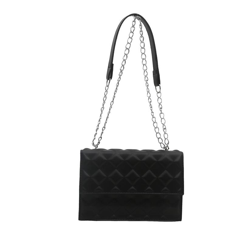 2025 Autumn New Macaron Chain Small Square Bag Niche Design Stylish and Simple Diamond Shoulder Messenger Bag