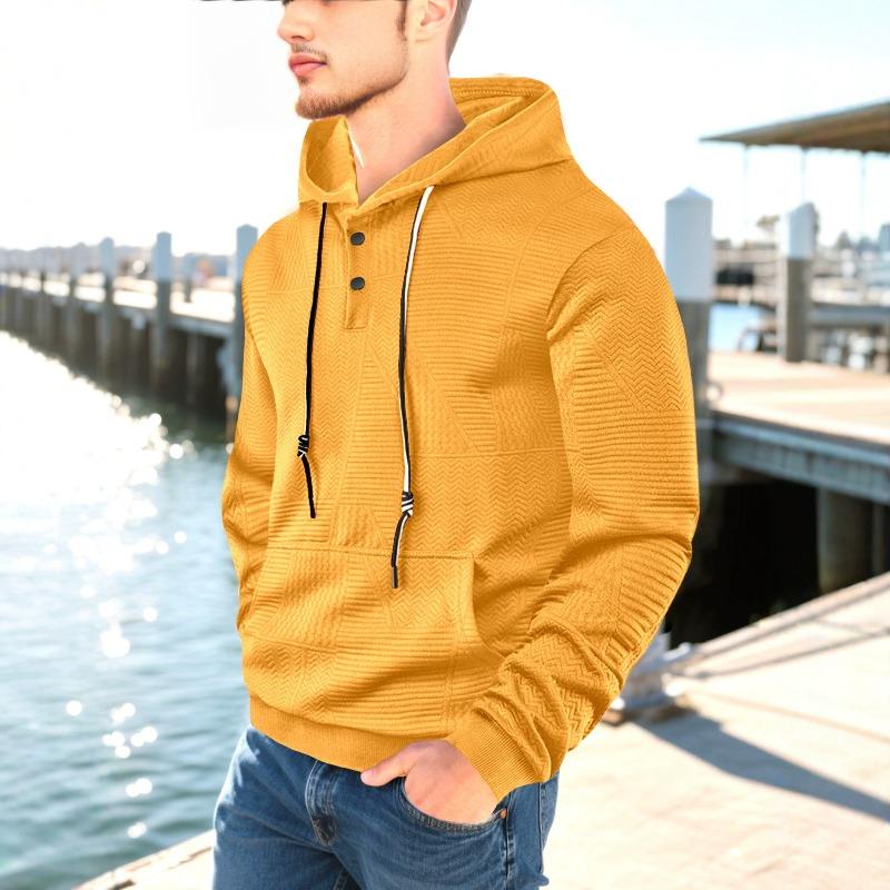 Spring and Autumn Trend Men's Clothing Solid Color Hooded Sweater Fat Men's Fattened Large Size Loose Sports Casual Top Jacket