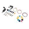 Guitar Accessory Kit 3 Set Metal Strings Bridge Pin Winder Capo Picks Replacement Pack