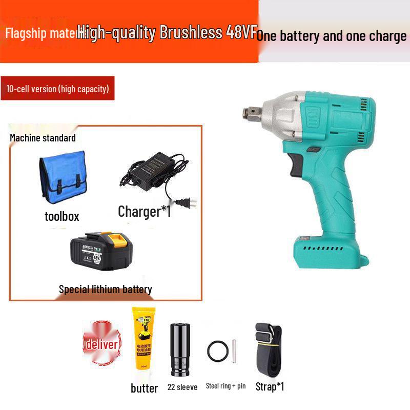 2106 Bürstenloser Hochdrehmoment Elektrischer Schlagschrauber für Gerüstbauer und Zimmerleute