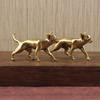Animal Brass Ornaments Hairless Dog Puppy Entrance Coffee Table Decoration Decoration Hairless Dog Animal Desktop Ornaments