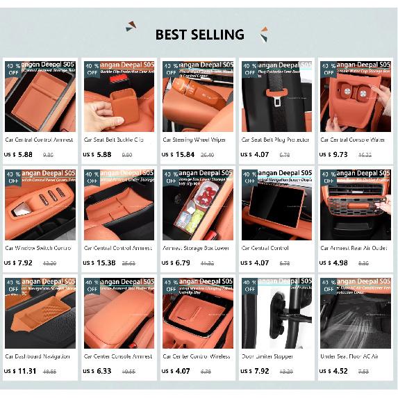 Car Window Switch Control Panel Covers Trim for Changan Deepal S05 Interior Accessories 2024 2025