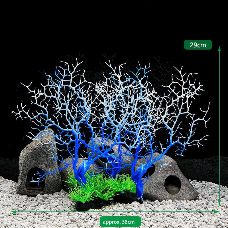 

Simulated Coral Aquarium Decoration Fishing Fish Tank Landscaping Decor Sea Iron Tree Plastic Coral Aquarium Decor Plants