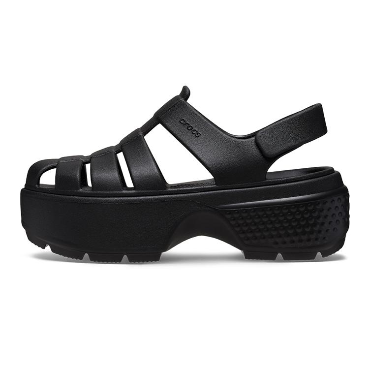 

Crocs Stomp Fisherman Sandals Black Women s 209938-001 37-38