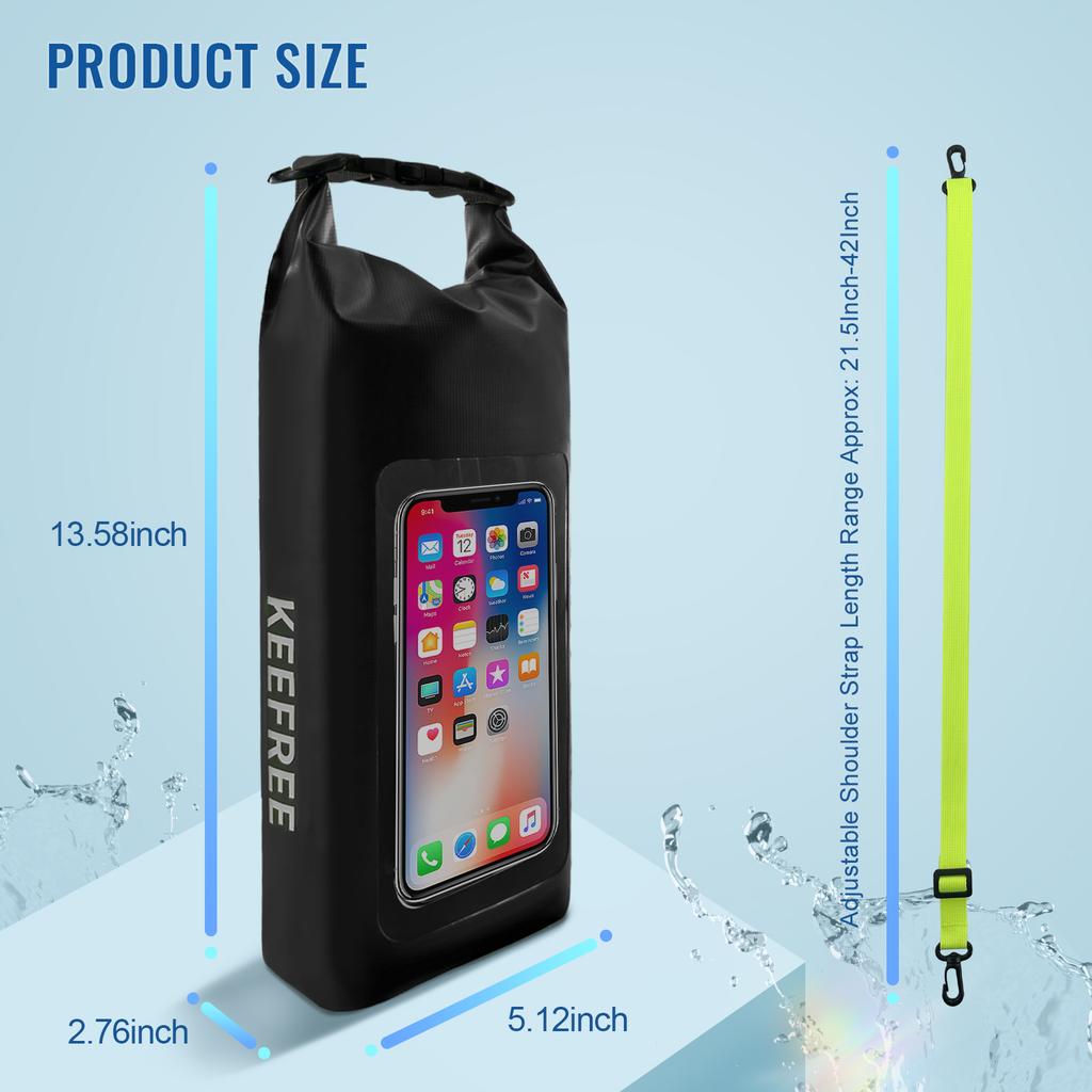 Sinodiving 2L Lightweight PVC Waterproof Multisport Dry Bag Promotion Gift Floating Sport Backpack Phone Case Taiwan Model
