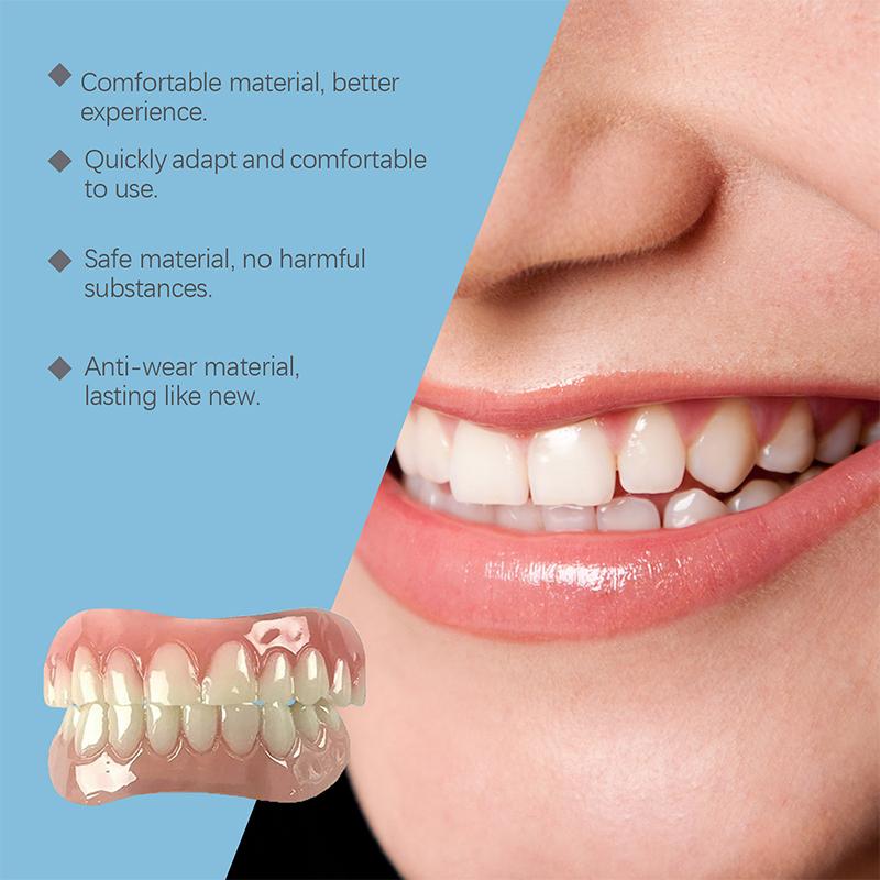Cosmetic Denture Kit Temporary Tooth Cover To Hide Gaps Natural-Looking Smile Enhancement Aesthetic Teeth Improvement
