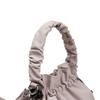 Geraffte Zugbeutel-Tasche mit gerafftem Griff Abnehmbarer Riemen Nylon Umhängetasche für den lässigen Alltag