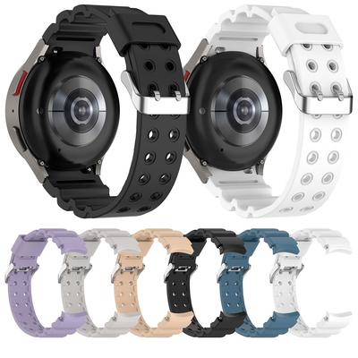 Silicone WatchBand Strap For Samsung Galaxy Watch 6 / Watch 5 40mm 44mm Wristband Strap for Watch 4 Classsic 42mm 46mm / Watch 5 Pro