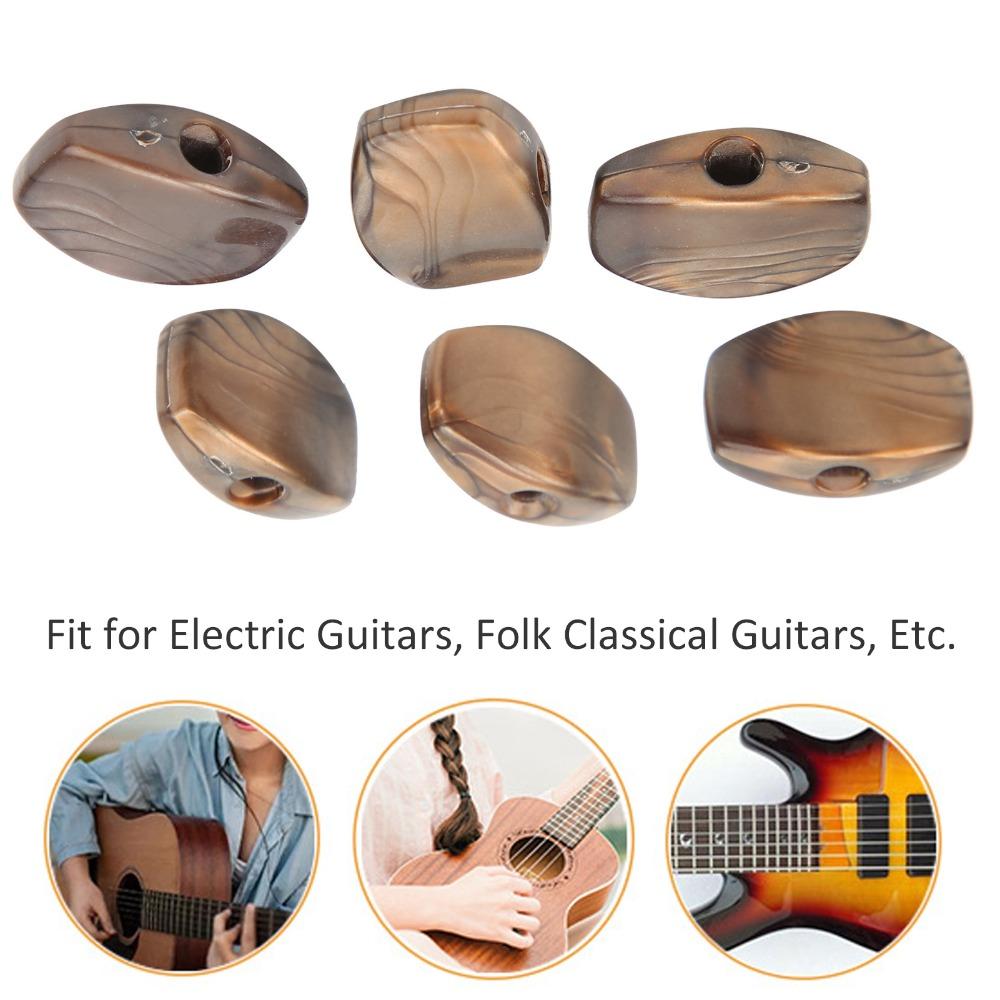 6PCS Plastic Material Tuning Peg Buttons Replacement Tuner Buttons For Guitar Maintenance