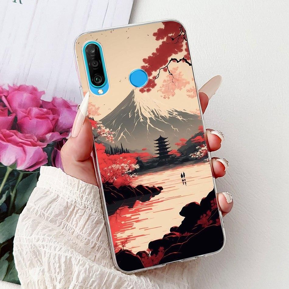 For Huawei P30 Lite P 30 P30 Pro Cool Dragon Tiger Painting Phone Case For Huawei P30 P30Pro P30lite Soft Silicone TPU Cases