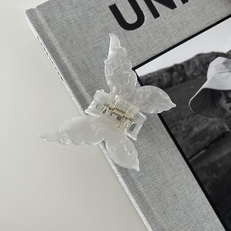 Acetat Schmetterling Haarspange Marmormuster Haarspange Frauen Farbverlauf Haar Krabbe Hinterkopf Haar Hai Clip Haarschmuck