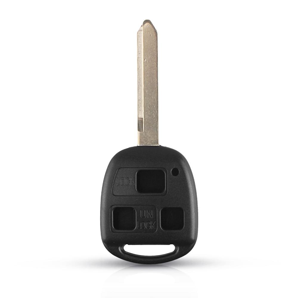 KEYYOU For Toyota Yaris Carina Corolla Avensis RAV4 Echo Camry Remote Key Shell Case Fob TOY47 Blade 2/3 Buttons With Rubber Pad