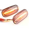 2PCS Amber Dynamic Flowing Water LED Side Marker Light For Land Rover Discovery 2 1999-2004 Defender Freelander 1