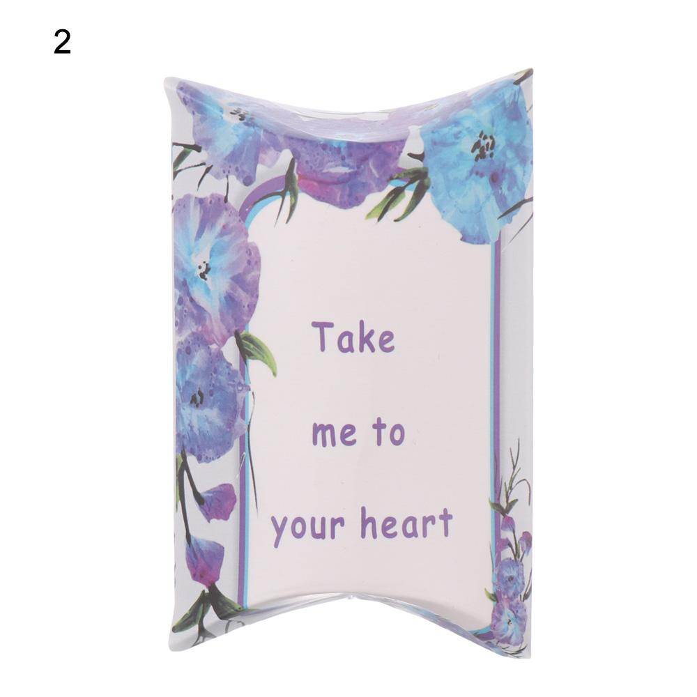 10PCS Mini Kraft Paper Candy Box Present Pouch Gifts Packaging Bag Pillow Shape Boxes Birthday Wedding Decoration Party Supplies