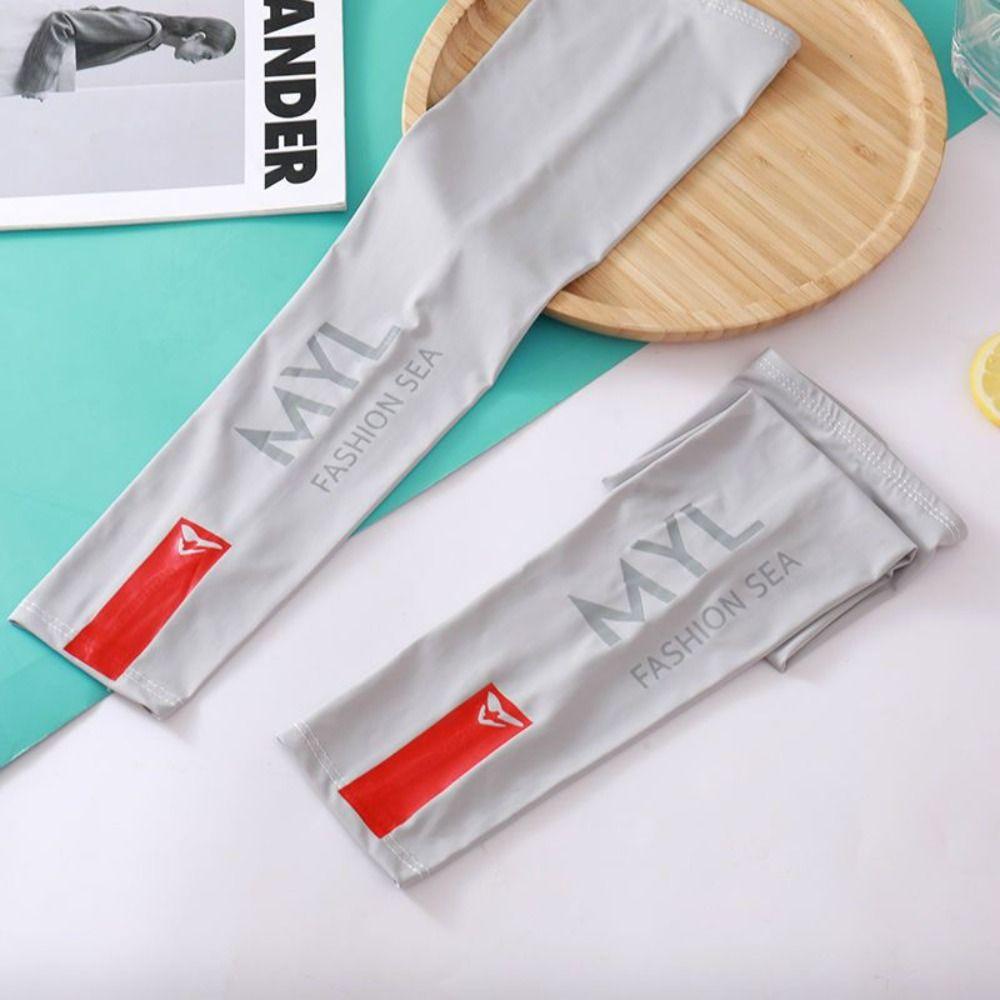 Sunscreen Ice Silk Arm Sleeves Arm Protection Ice Arm Warmers  Sports Equipment