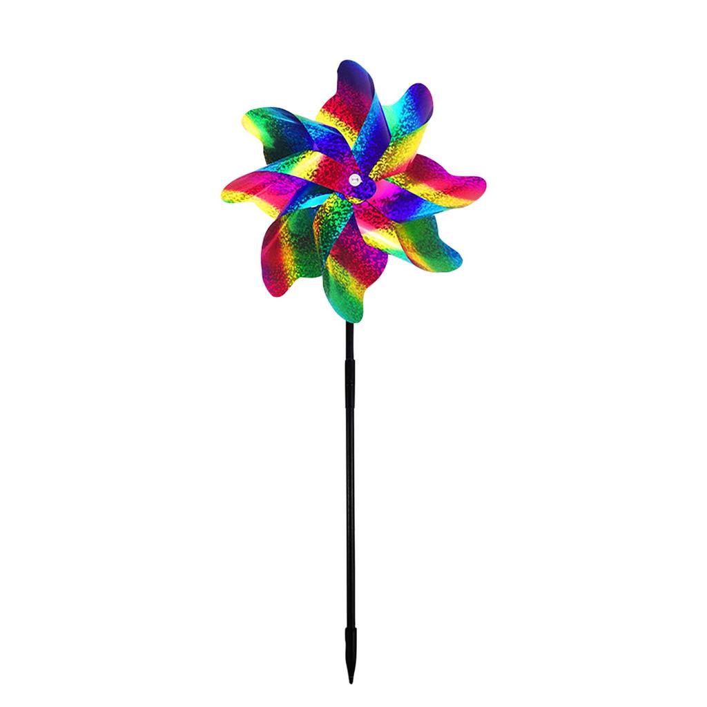 2pcs Bird Windmill With Fast Wind Speed, Light-emitting Orchard And Vegetable Garden Bird Scarer
