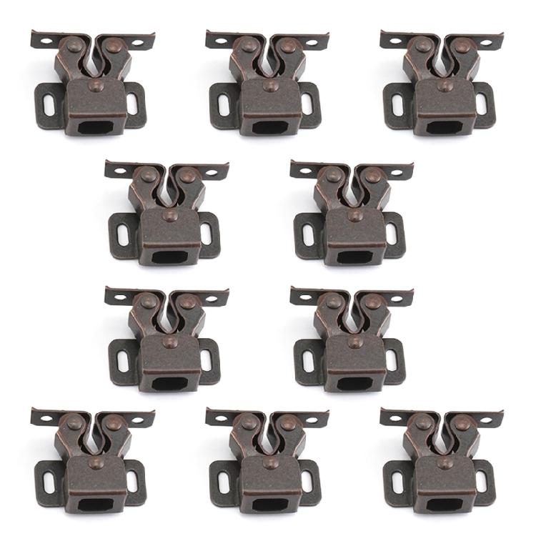 

10x Double Roller Catch Vintage Cupboard Cabinet Door Latch Locks Hardware Too