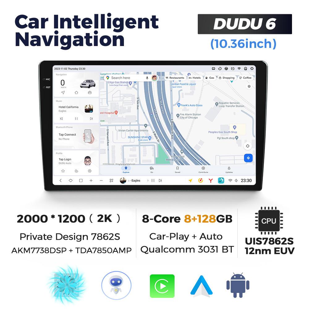 DUDU7 Universal 9.5" 10.36" 11.5" 13 Inch Android Car Radio Stereo Multimedia Video Player GPS CarPlay Auto Intelligent Systems