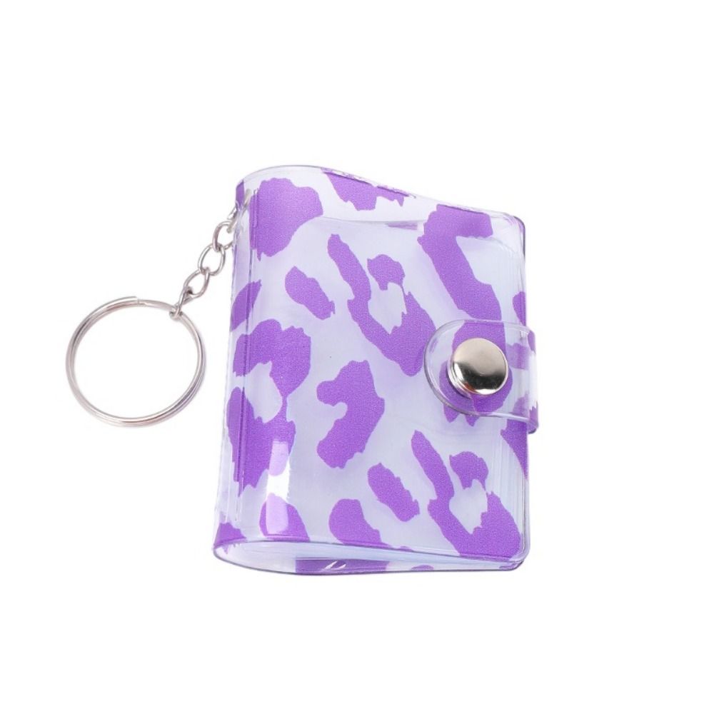 Cute Mini Card Album Chic Star-chasing Photo Album Leopard Print Photo Album  Card Storage