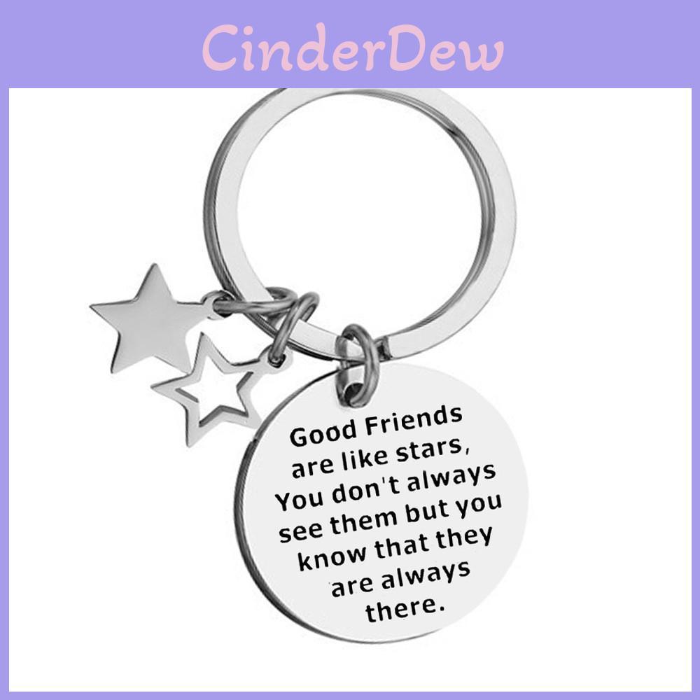 Beautifully Crafted Stainless Steel Keychain With Rainbow Charm For Friends And Celebrations